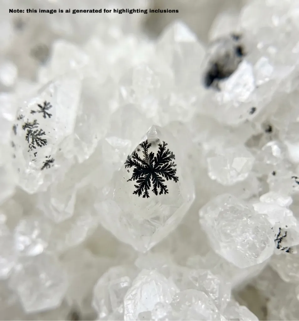 Multi-mineral cluster with Rare Manganese Dendrites - image 2
