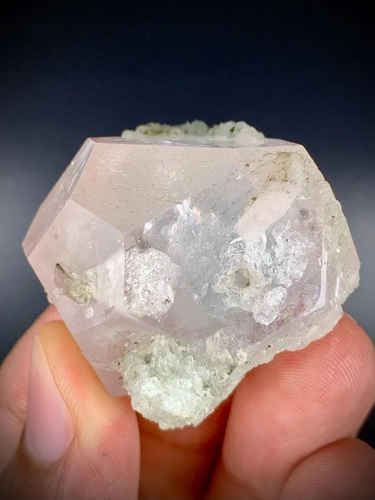 Multi terminated Bicolor Aquamorganiote, Bicolor Beryl with Green Tourmalines - image 3