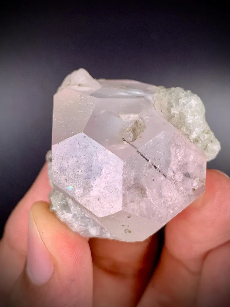 Multi terminated Bicolor Aquamorganiote, Bicolor Beryl with Green Tourmalines - image 4