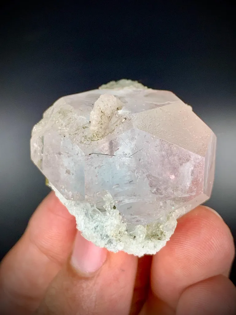 Multi terminated Bicolor Aquamorganiote, Bicolor Beryl with Green Tourmalines - image 6