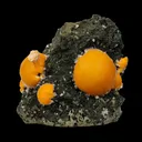 Multiple Orange Thomsonite on Matrix – Natural Indian Zeolite Crystal Specimen from Madhya Pradesh,India - image 1