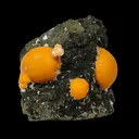 Multiple Orange Thomsonite on Matrix – Natural Indian Zeolite Crystal Specimen from Madhya Pradesh,India - image 3