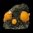 Multiple Orange Thomsonite on Matrix – Natural Indian Zeolite Crystal Specimen from Madhya Pradesh,India - image 2