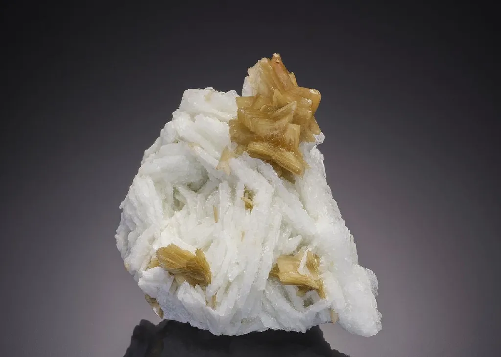 Muscovite on Albite var. Cleavelandite image