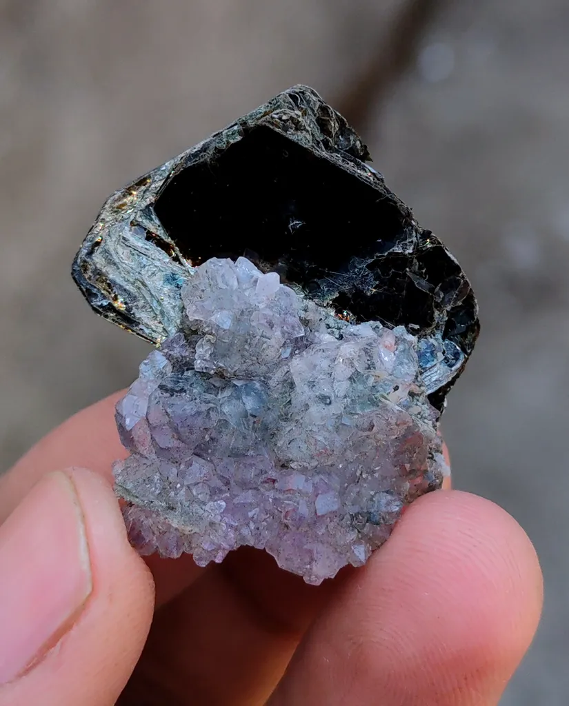 Muscovite With Karur Amethyst - image 5