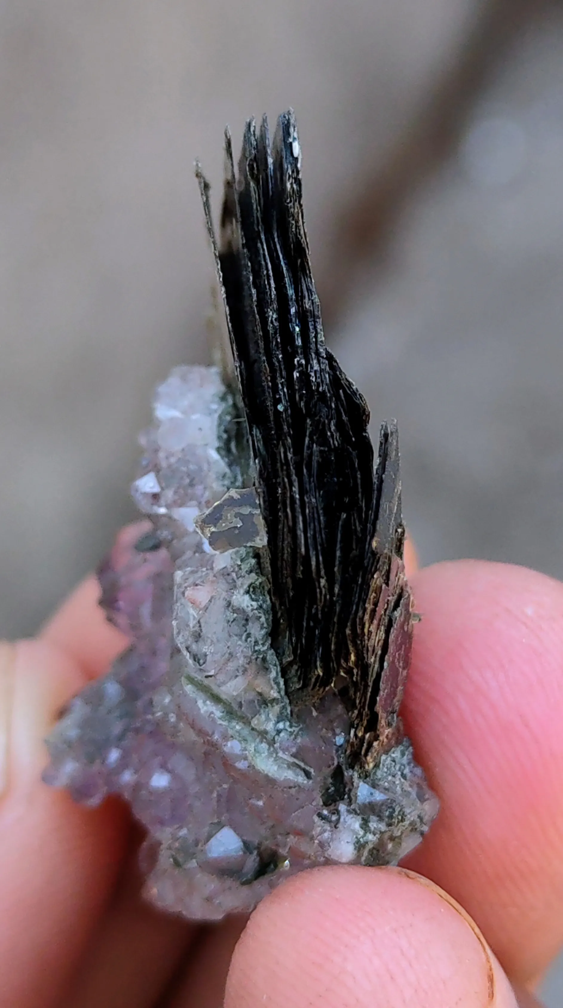 Muscovite With Karur Amethyst - image 4