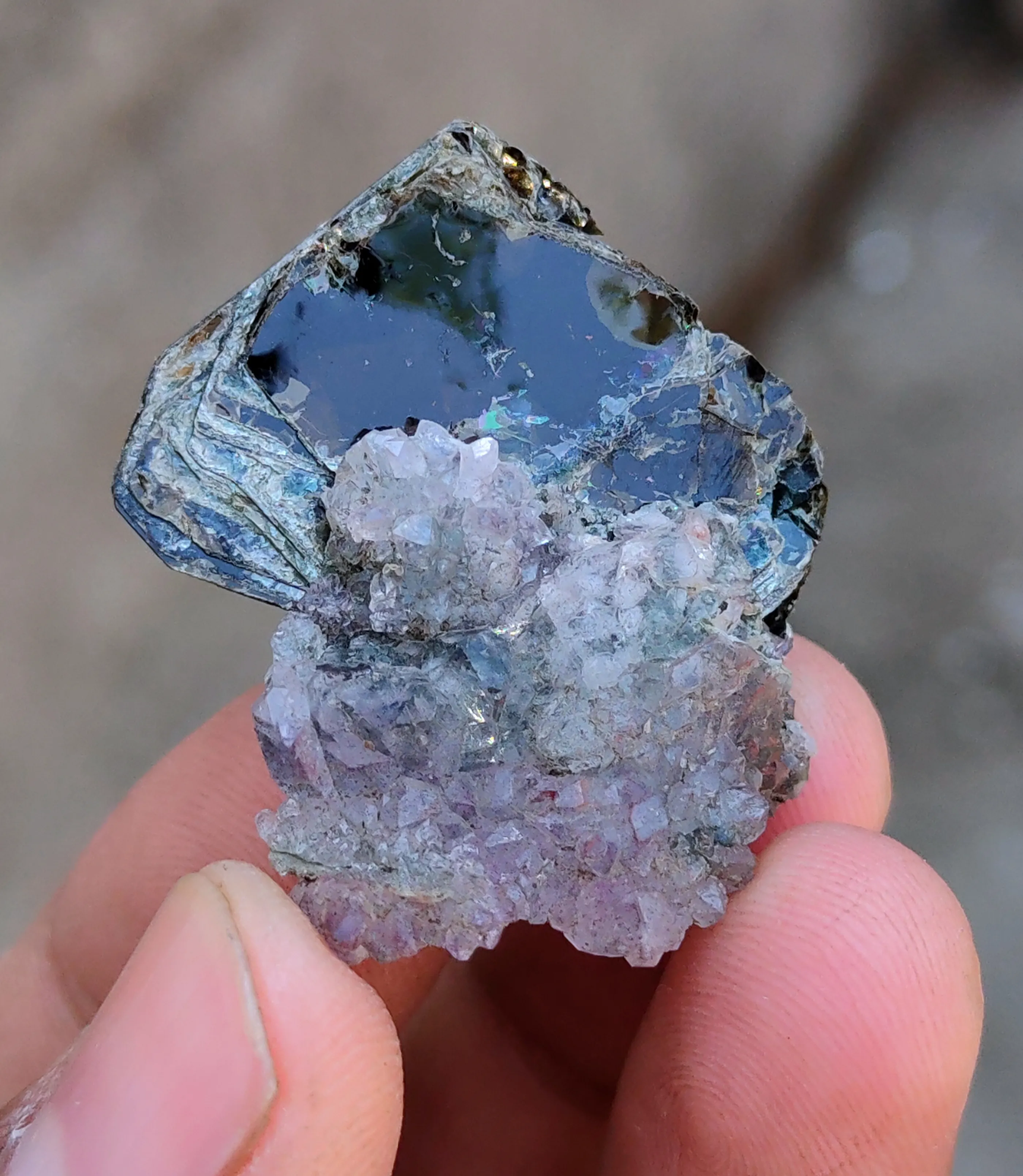 Muscovite With Karur Amethyst - image 6