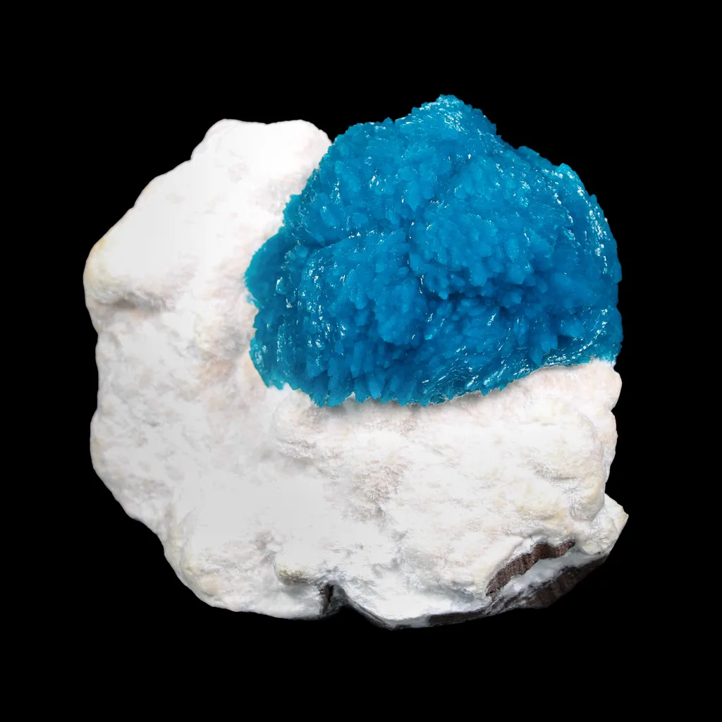 Museum Grade - Cavansite on Mordenite – Exceptional Natural Formation from Wagholi , Pune - image 5