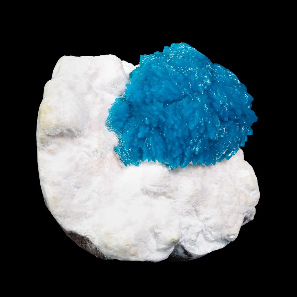Museum Grade - Cavansite on Mordenite – Exceptional Natural Formation from Wagholi , Pune - image 3