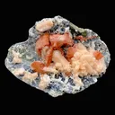 Museum-Grade Deep Red Heulandite & Stilbite Crystal on Chalcedony Matrix | Rare Indian Zeolite Specimen from Jalgaon DK107 - image 1