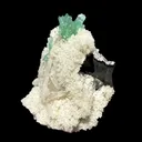 Museum-Grade Green Apophyllite Crystal Cluster on Stilbite Matrix | Rare Indian Zeolite Specimen from Maharashtra | Terminated Apophyllite Formation - image 2