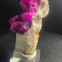 Museum Grade Mogok Ruby Crystals on White Scapolite 5.2cm Burma Myanmar Mineral Specimen - image 7