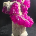 Museum Grade Mogok Ruby Crystals on White Scapolite 5.2cm Burma Myanmar Mineral Specimen - image 2