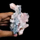 Museum Grade - Rare Peach Heulandite with Stilbite & Chalcedony – Natural Indian Zeolite Specimen - image 7
