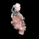 Museum Grade - Rare Peach Heulandite with Stilbite & Chalcedony – Natural Indian Zeolite Specimen - image 3