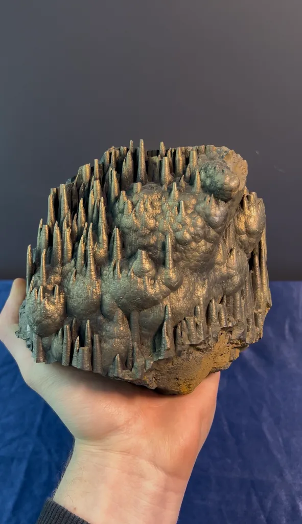 Museum Quality Golden Color Stalactite Goethite, From Kayseri/Turkey image