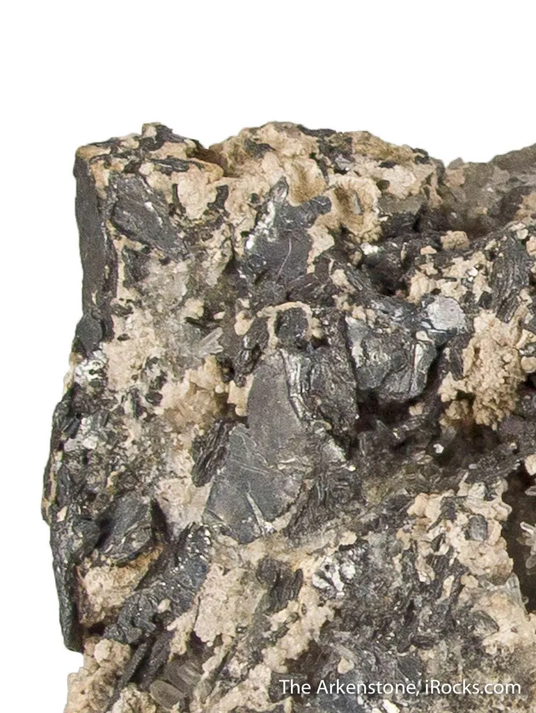 Nagyagite on Quartz - image 2