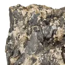 Nagyagite on Quartz - image 2