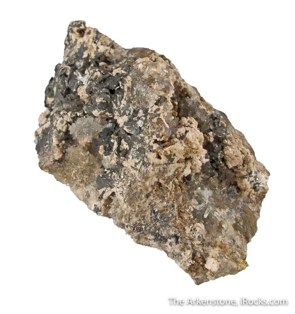 Nagyagite on Quartz - image 5