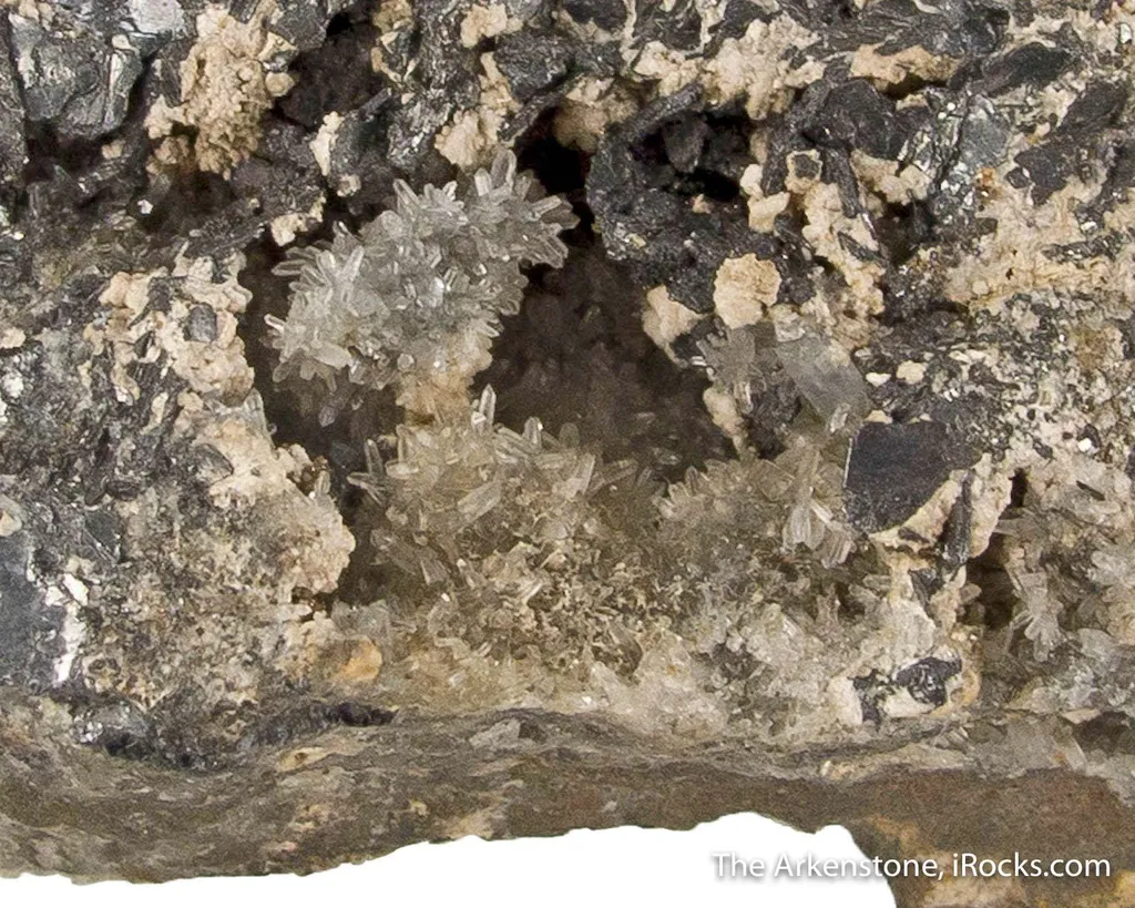 Nagyagite on Quartz - image 4