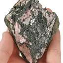 Nagyagite on Rhodochrosite - image 1