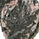 Nagyagite on Rhodochrosite - image 3