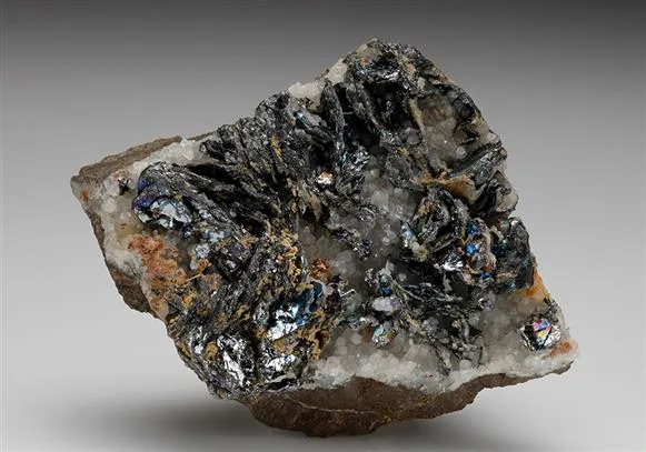 Nagyagite with Quartz - image 1