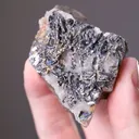 Nagyagite with Quartz - image 2