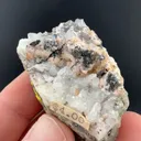 Nagyagite with Quartz, Rhodochrosite - image 1