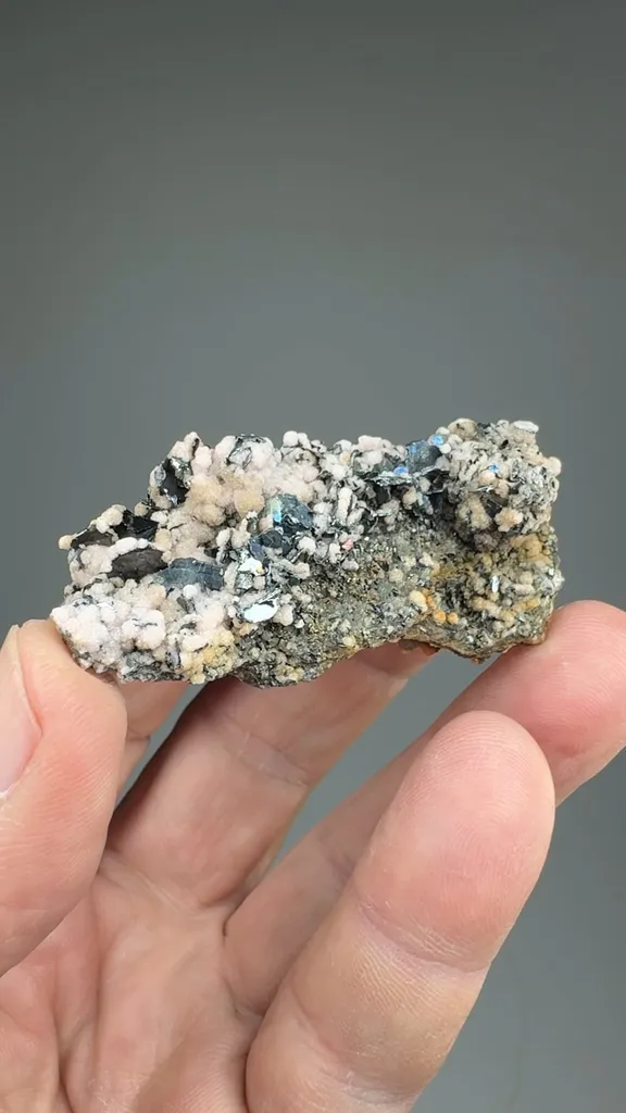 Nagyagite with Rhodochrosite - image 2
