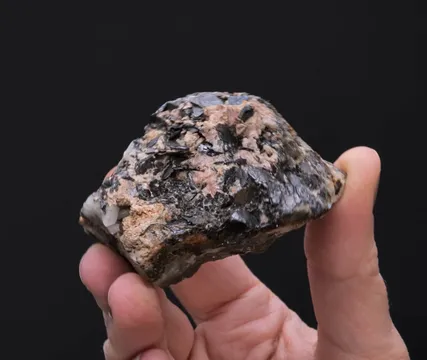 NAGYÁGITE with Rhodochrosite