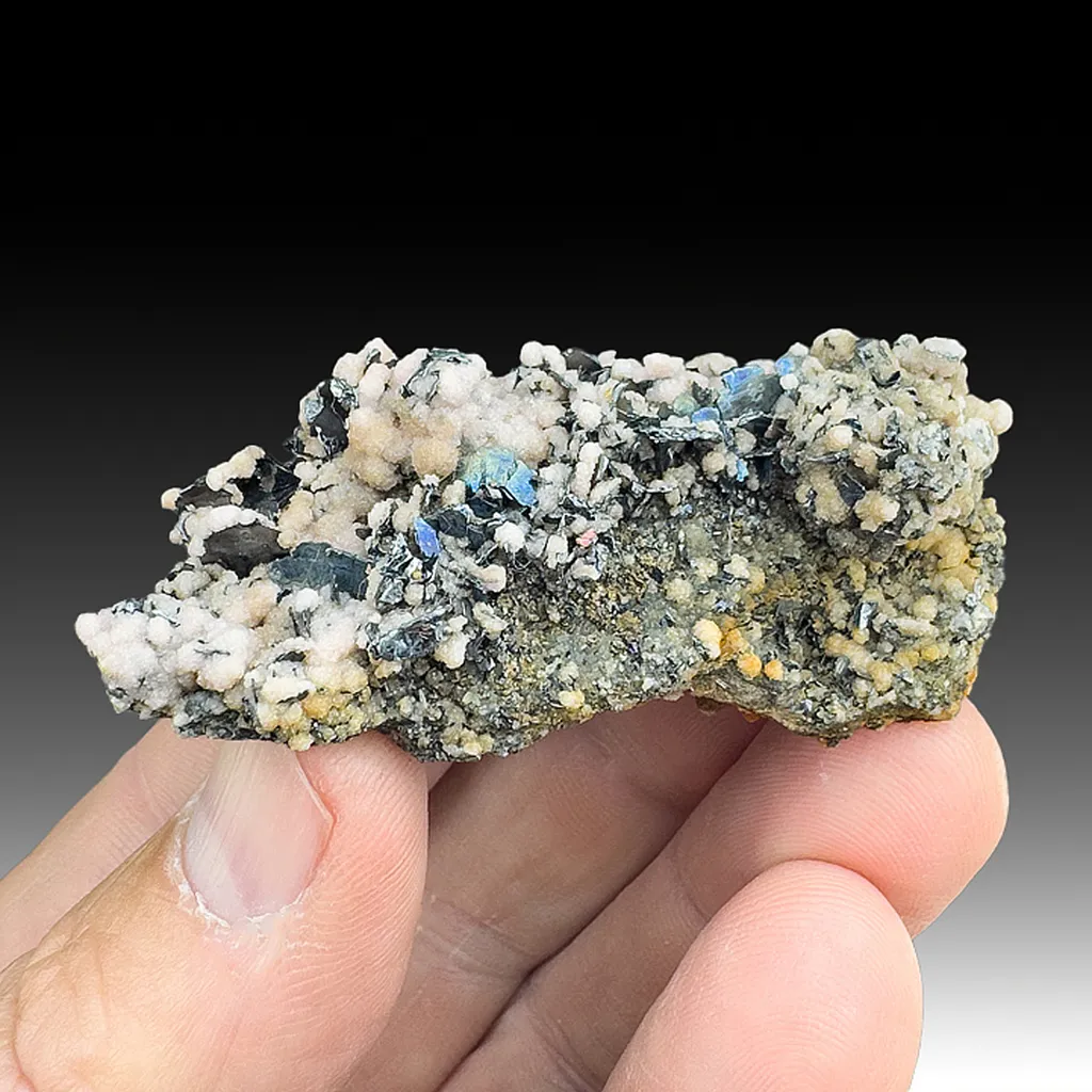 Nagyagite with Rhodochrosite image