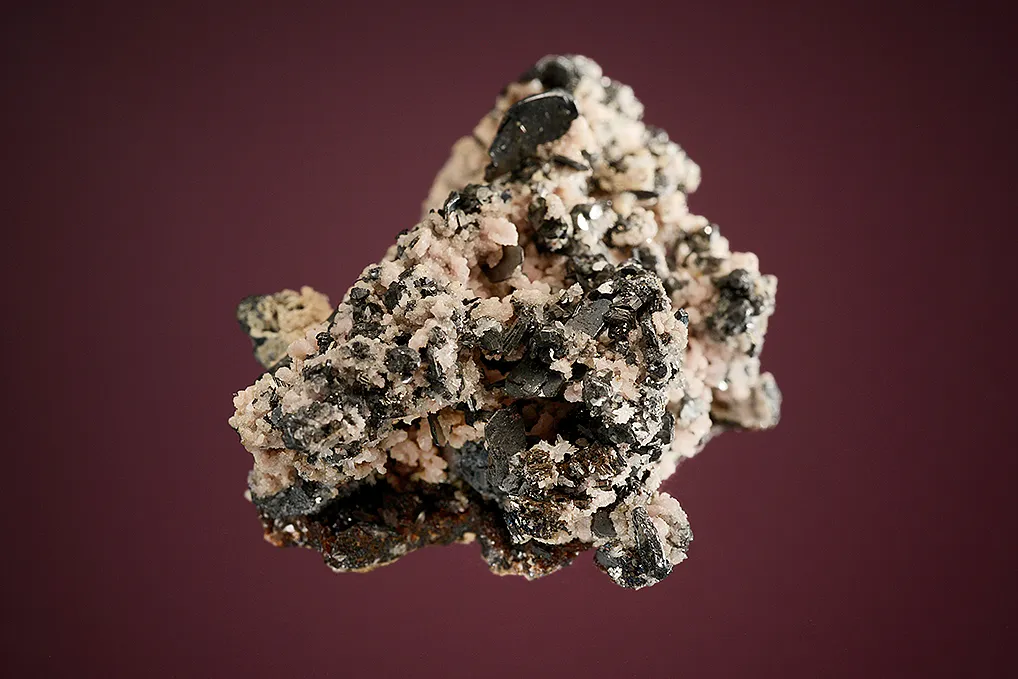 NAGYÁGITE with Rhodochrosite - image 5
