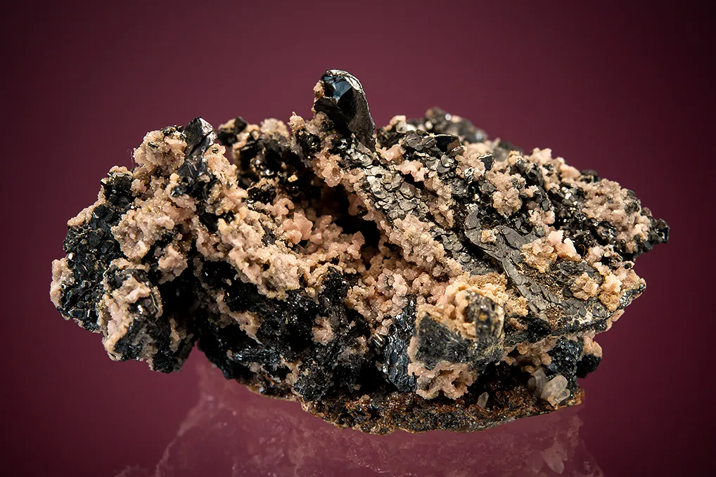 NAGYÁGITE with Rhodochrosite image