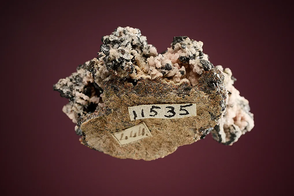 NAGYÁGITE with Rhodochrosite - image 4