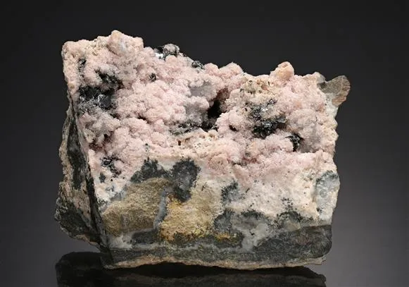 NAGYÁGITE with Rhodochrosite image