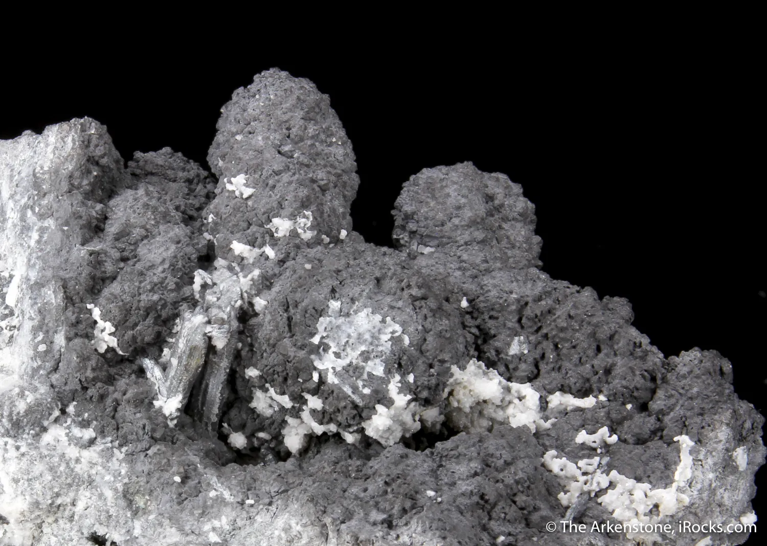 Native Arsenic with Stibnite and Calcite - image 3