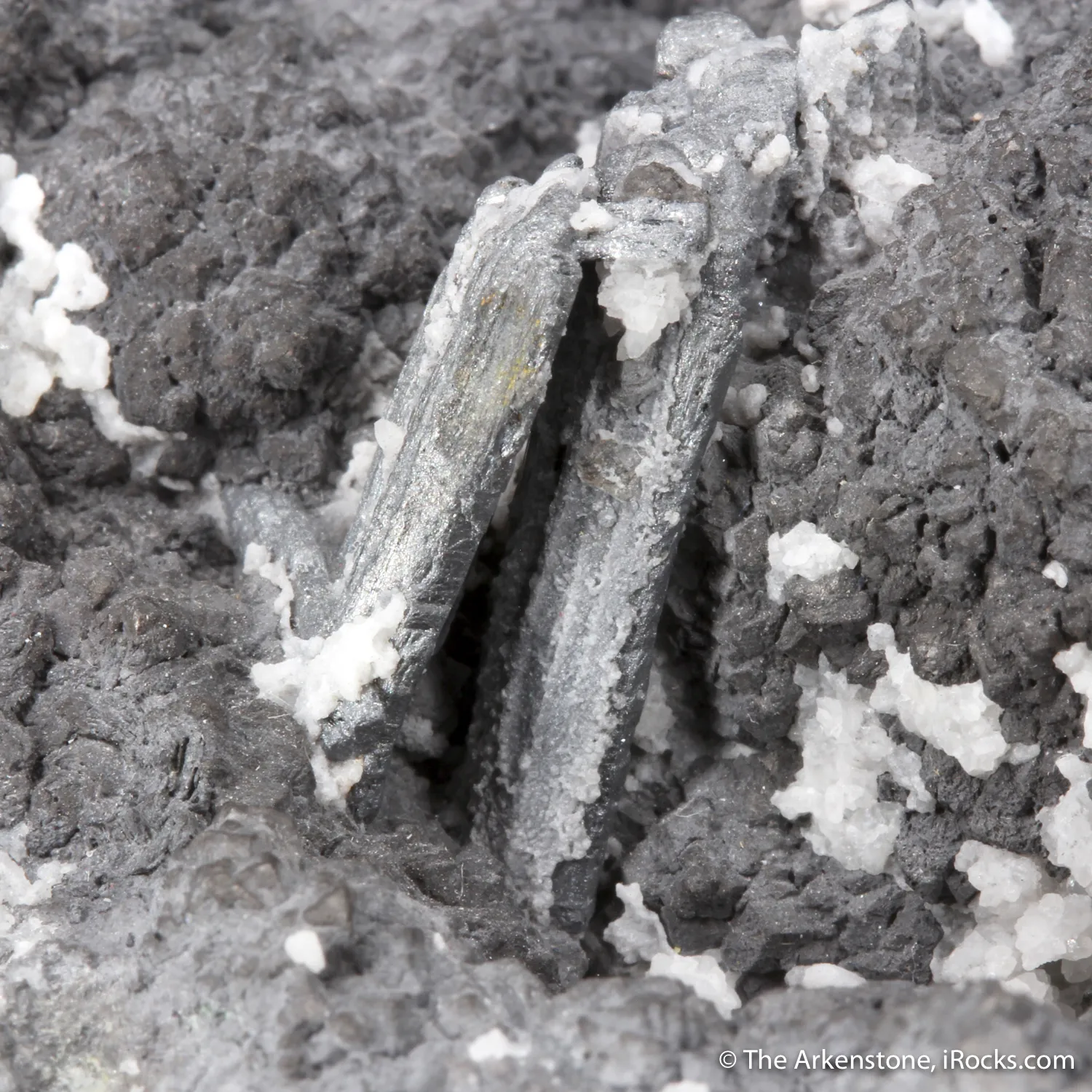 Native Arsenic with Stibnite and Calcite - image 5