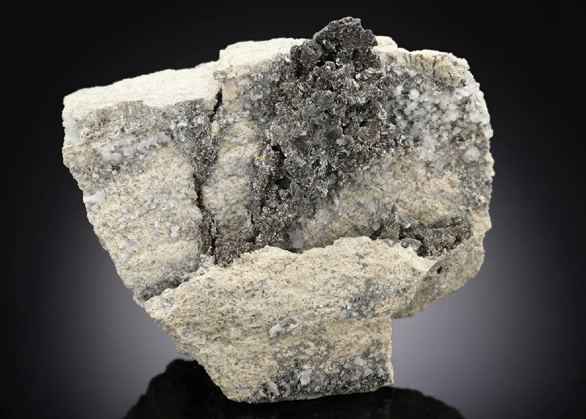 NATIVE Bismuth with Safflorite - image 1