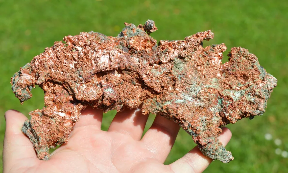 Native Copper 1170 grams - Ontonagon Co., Michigan, USA - image 1