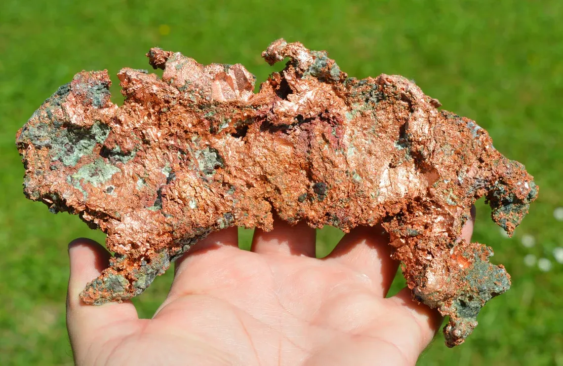 Native Copper 1170 grams - Ontonagon Co., Michigan, USA - image 2