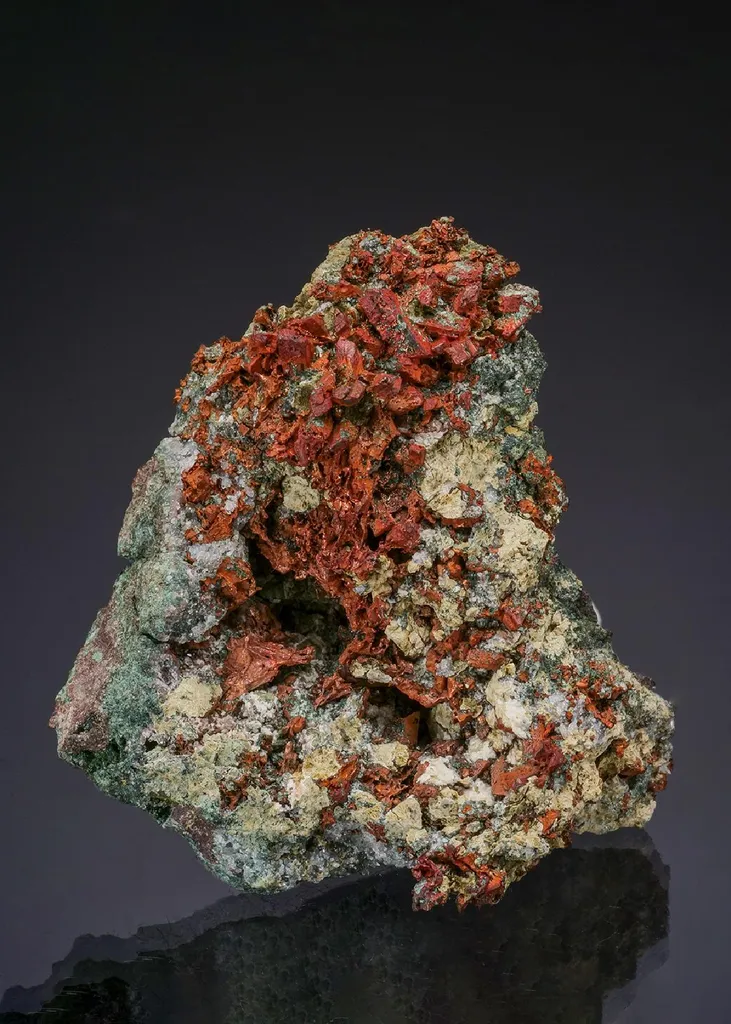 NATIVE Copper ps. after Laumontite image