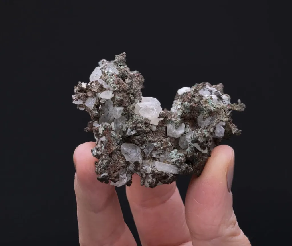 NATIVE Copper with Calcite - image 2