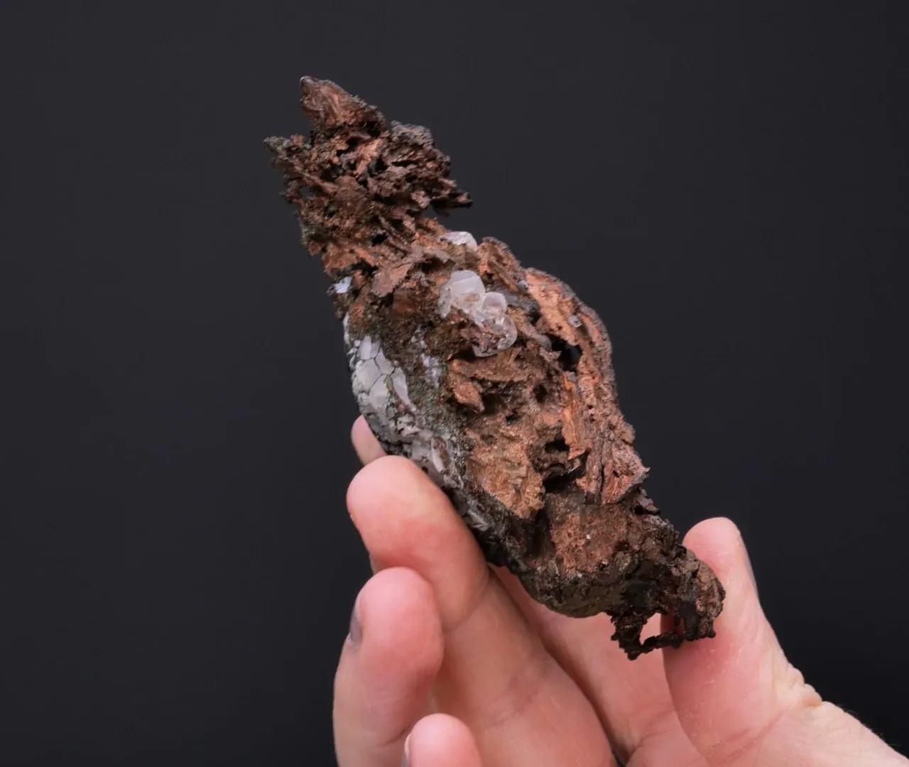 NATIVE Copper with Calcite - image 2