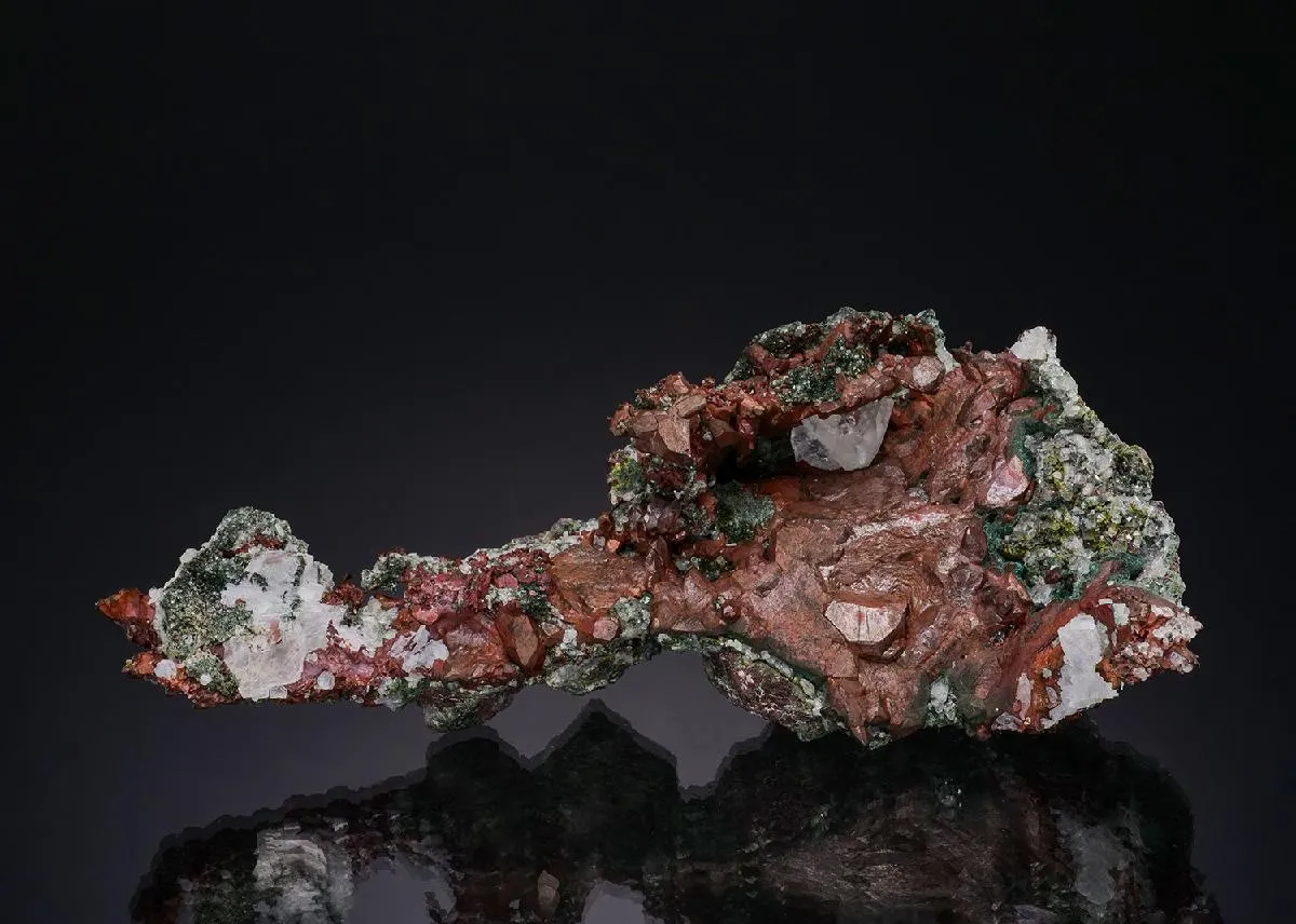 NATIVE Copper with Calcite - image 1