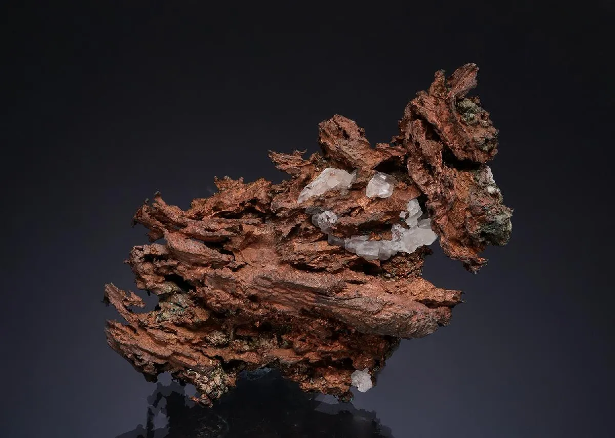 NATIVE Copper with Calcite - image 1