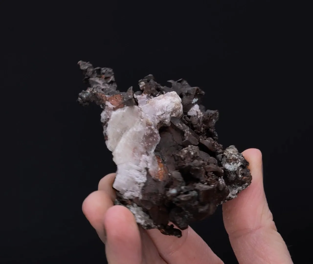 NATIVE Copper with Calcite - image 2