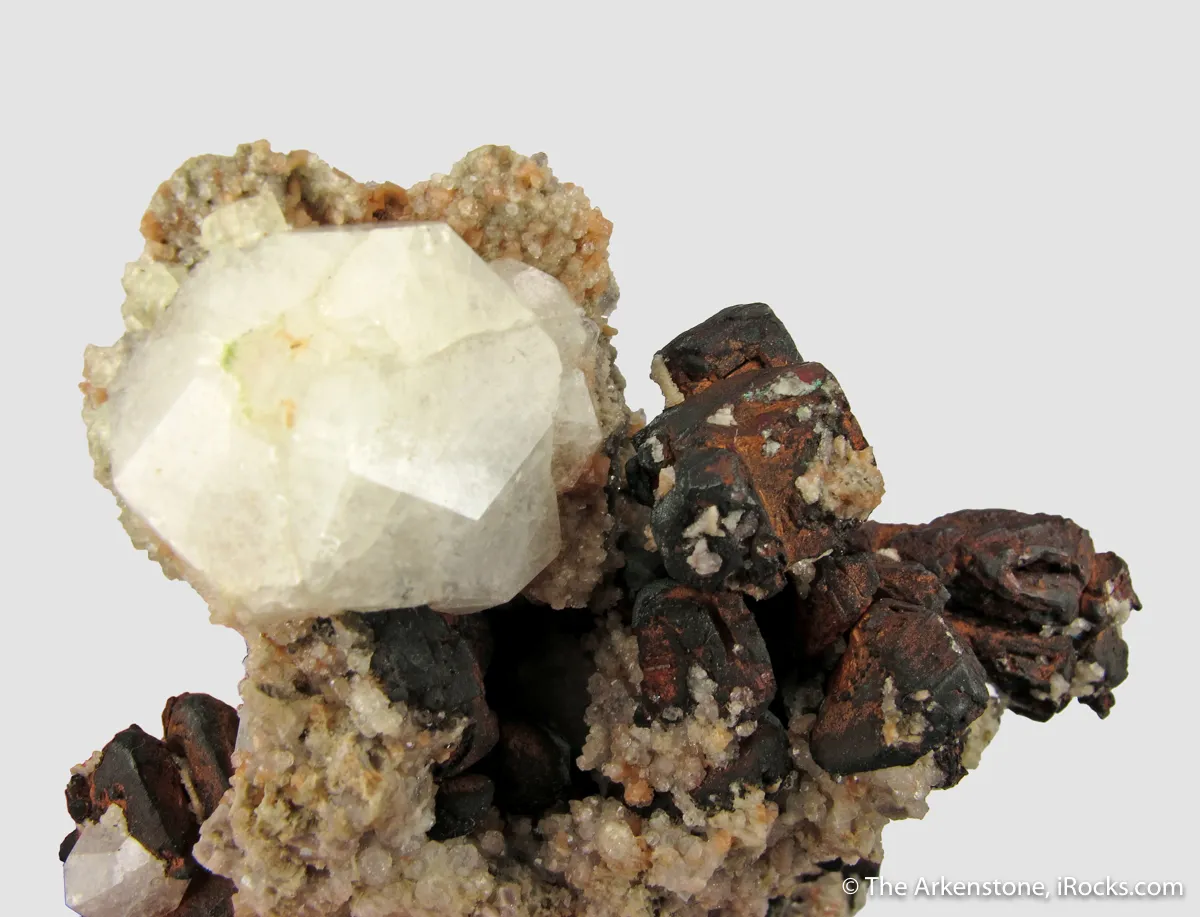 Native Copper with cubic XLS and Analcime - image 6