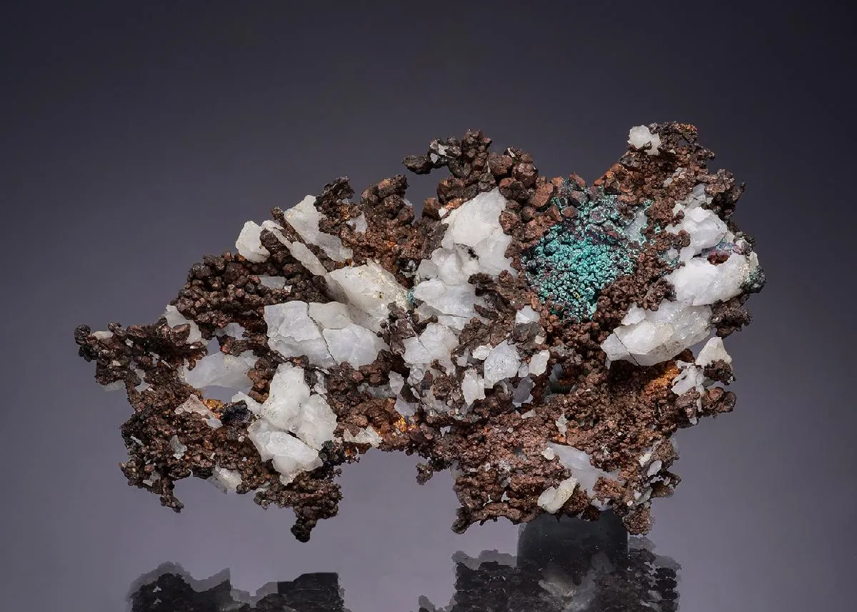 NATIVE Copper with Quartz - image 1
