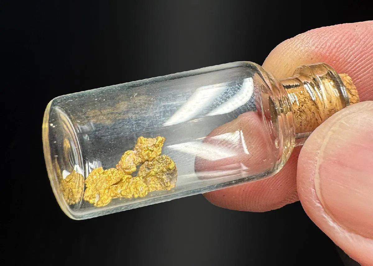 NATIVE Gold in phial - image 1